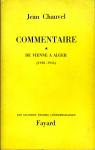 Commentaire, tome 1 : De Vienne  Alger (1938-1944) par Chauvel