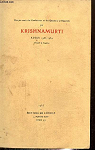 Compte rendu des confrences et des questions et rponses: Adyar 1933-1934 par Krishnamurti