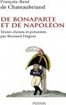 De Bonaparte et de Napolon par Chateaubriand