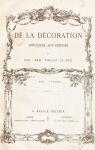 De la dcoration applique aux difices par Viollet-le-Duc