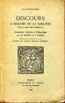 Discours  Madame de La Sablire par La Fontaine