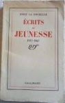 Ecrits de jeunesse (1917-1927) par Drieu La Rochelle
