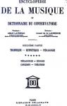 Encyclopdie de la Musique et Dictionnaire du Conservatoire, Deuxime Partie, Technique - Esthtique - Pdagogie Vol. 6 par Lavignac
