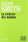 Enqute sur la nature et les causes de la richesse des Nations par Smith
