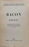 Essais. traduits, avec une introduction, par maurice castelain. par Bacon