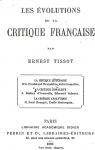 volutions Critique Franaise par Tissot