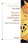 Exercices spirituels et philosophie antique par Davidson