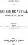 Grard de Nerval, Parisien de Paris par Fegdal