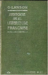 Histoire de la littrature franaise par Lanson