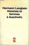 Hommes et femmes  Auschwitz par Langbein
