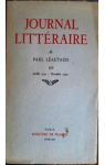 Journal littraire 14 : Juillet 1941 - Novembre 1942 par Lautaud