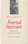 Journal littraire, tome 4 : Histoire du Journal - Pages retrouves - Index gnral par Lautaud