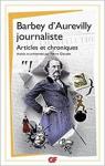 Journaliste : Articles et chroniques par Barbey d`Aurevilly