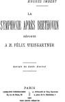 La Symphonie aprs Beethoven (Rponse  M.Flix Weingartner) par Imbert