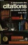 Le Dictionnaire des citations du monde entier par Montreynaud