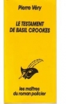 Le testament de Basil Crookes par Vry