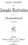 Lectures littraires : Chateaubriand par Rocheblave