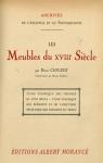 Les Meubles du XVIIIe sicle par Clouzot