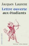 Lettre ouverte aux tudiants par Laurent