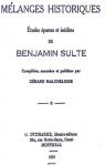 Mlanges Historiques: tudes parses Et Indites Volume 3-5 par Sulte