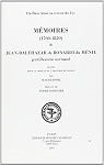 Memoires (1760-1820) par de Bonardi du Mnil