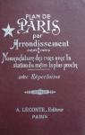 Plan de Paris par arrondissement par A. Leconte