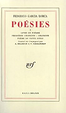 Posies, tome 1 : Livre de pomes - Premires chansons - Chansons - Pome du Cante Jondo par Garcia Lorca