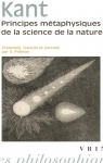 Premiers principes mtaphysiques de la science de la nature par Kant