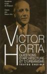 Questions d'architecture et d'urbanisme par Horta