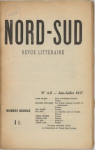 Revue Nord-Sud, n4-5 par Nord-Sud