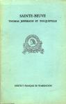 Thomas Jefferson et Tocqueville par Sainte-Beuve