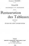 Trait Technique et Raisonn de la Restauration des Tableaux par Dalbon