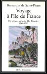 Voyage  l'le de France par Bernardin de Saint-Pierre
