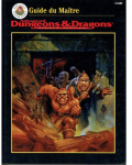 advanced dungeons & dragons : guide du matre par 