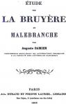 tude sur la Bruyre et Malebranche par Damien