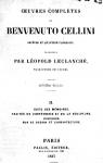uvre compltes de Benvenuto Cellini, tome 2 par Cellini