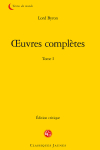 Oeuvres compltes, tome 1 par Byron