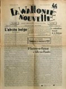 La Wallonie Nouvelle, organe hebdomadaire daction wallonne n 38 du 19 septembre 1937 par La Wallonie Nouvelle
