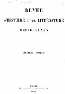Revue d'Histoire et de Littrature religieuses.Anne et Tome4 par Histoire et de Littrature religieuses