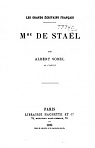 Madame de Stael par Sorel