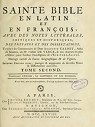 La Sainte Bible en latin et en franois, tome 2 par Calmet