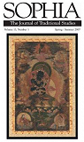 SOPHIA. The Journal of Traditional Studies.Spring/Summer 2007  Vol. 13, No. 1 par Sophia