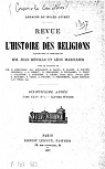 Revue de l'Histoire des Religions-Dix-huitime anne-TomeXXXV.N1-Janvier-Fevrier par Rville