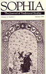 SOPHIA. The Journal of Traditional Studies.Summer 2005  Vol 11, No 1 par Sophia