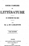 Cours familier de littrature, tome 8 par Lamartine