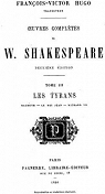 Les Tyrans par Shakespeare