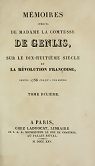 Mmoires indits de Madame la comtesse de Genlis sur le XVIII sicle, et la Rvolution franoise, tome 10 par Genlis