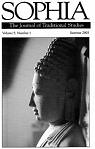 SOPHIA The Journal of Traditional Studies.Summer 2003  Vol 9, No 1 par Sophia
