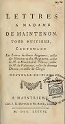 Lettres de Madame de Maintenon tome8 par Maintenon