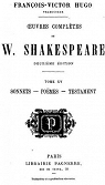 Sonnets, Pomes, Testament par Shakespeare